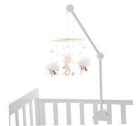 Baby Crib Mobile Arm 27.17inch Wooden Cloud Design Detachable Adjustable Holder Cute Cot Bed Bell Wind Chimes Hanger Bracket
