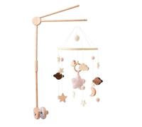 Baby Crib Mobile Arm,Baby Crib Mobile Holder,Adjustable Angle and Height,Cot Mobile Arm Wooden,Baby Mobile Hanger for Home Baby Bed Bell Wind Chimes