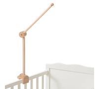 Baby Crib Mobile Arm, Nicemer Wooden Mobile Arm for Crib 31 inches, 3D 360° Adjustable, Mobile Hanger for Crib Baby Boy Girl Nursery Decor