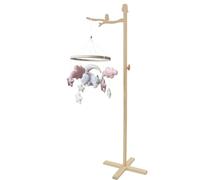 Baby Crib Mobile Arm Wooden Crib Mobile Holder with/Without Mosquito Net Floor Standing Baby Mobile Holder Arm Nursery Baby Mobile Hanger Easy Installation for Crib Baby Bed Nursery #(A)