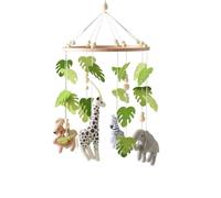 Baby Crib Mobile Cute Cartoon Decorative Wild Animals Baby Crib Mobile Arm for Indoor Living Room Nursery Decoration, Nursery Décor