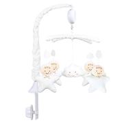 Baby Crib Mobile for Girls - Baby Girl Mobile for Next to Me Crib | Hanger Arm Clip Rotating Plush Toy | Wind-up High Contrast Mobile Music Box Included for Nursery Bed, Crib, Cradle in Baby's Room
