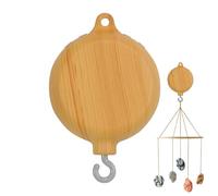 Baby Crib Mobile Music Box, Bedding Musical Bell with 35 Songs, Imitation Wood Baby Music Box for Soothing Sleep & Entertainment