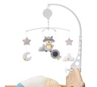 Baby Crib Mobile - Rotating Music Box, Soft Hanging Toys | Portable Gentle Motion Spinner, Soothing Visual Distraction for Innfant Sleep Routine and Early Sensory Development Bassinet Bedtime Area