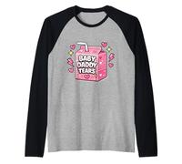 Baby Daddy Tears Juice Box Funny Single Mama Divorce Raglan Baseball Tee