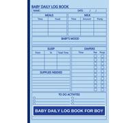 Baby Daily Log Book for Boy: Baby Care Journal for Babies & Toddlers to Track Routine Daily Sleep, Feeding, Diapers, Activities and More, Perfect for New Parents, Nannies and Babysitters