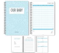 Baby Daily Logbook | Track Sleep, Feeds, Diapers, & More | Simple, Easy Routine Builder for New Parents | A5 (Blue)