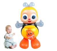 Baby Dance Toys | Interactive Luminous Music Bee,Sensory Fun Developing Cartoon Toys for Kids for Christmas Easter as Basket Filler Travel Home School and Playtime