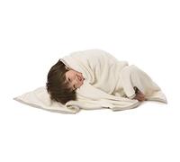 Baby Deedee Furry Blankie for Boys or Girls, Oversized Luxury Toddler Blanket, Ivory 47” x 47”