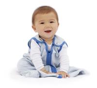 baby deedee Sleep Nest Lite Baby Sleeping Bag, Heather Blue, Large, 18-36 Months