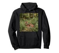 Baby Deer Forest Wildlife Woodland Nature Scene Pullover Hoodie