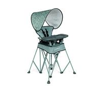 Baby Delight Go with Me Uplift Deluxe Portable High Chair | Travel High Chair | Sun Canopy | Indoor and Outdoor | Green Garden