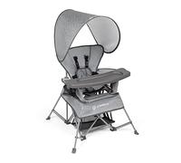 Baby Delight Go with Me Venture Portable Chair | Indoor and Outdoor | Sun Canopy | 3 Child Growth Stages | Elephant Grey