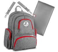 Baby Diaper Bag Backpack for Girls & Boys -Large Diaper Backpack Organizer W/Stroller Straps & Baby Wipes Pocket. Bonus Bottle Cooler Bag & Infant Changing Pad. Perfect Baby Shower Gift for Mom & Dad