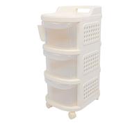 Baby Diaper Caddy, 3 Tier Movable Baby Diaper Cart Diaper Storage Cart with Wheels, Newborn Nursery Essentials Baby Diapers Organizer for Changing Table