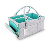 Baby Diaper Caddy Organizer for Boy or Girl Large Nursery Storage Bin Basket Portable Holder Tote Bag for Changing Table and Car Baby Shower Gifts Newborn Essentials Stuff Registry Must Haves Item