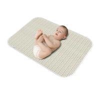 Baby Diaper Changing Pad, 21 5/8" x 31.5" Waterproof Changing Pad Liners 2Pack - Reusable Soft and Absorbent Portable Changing Mat(Stripe1PCS)