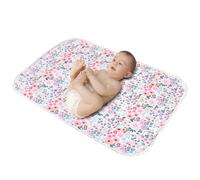 Baby Diaper Changing Pad, 21 5/8" x 31.5" Waterproof Changing Pad Liners 2Pack - Reusable Soft and Absorbent Portable Changing Mat(Flower1PCS)