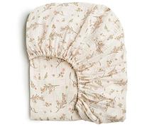 Baby Diaper Changing Pad Cover Cradle Mattress Sheets, Muslin Cotton Changing Table Cover Changing Mat Cover Sheets 32''X 16'' (Cover Only, Pad Not Included) (Flower)