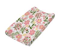 Baby Diaper Changing Pad Cover Cute Pattern Cradle Mattress Sheets Nursery Changing Mat Cover Breathable Changing Table Cover 32''X 16''（Cover Only, Pad Not Included）