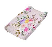 Baby Diaper Changing Pad Cover Cute Pattern Cradle Mattress Sheets Nursery Changing Mat Cover Breathable Changing Table Cover 32''X 16''（Cover Only, Pad Not Included）
