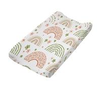 Baby Diaper Changing Pad Cover Cute Pattern Cradle Mattress Sheets Nursery Changing Mat Cover Breathable Changing Table Cover 32''X 16''（Cover Only, Pad Not Included）