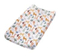 Baby Diaper Changing Pad Cover Elastic Cute Pattern Cradle Mattress Sheets Nursery Changing Mat Cover Breathable Changing Table Cover 32''X 17''（Cover Only, Pad Not Included）