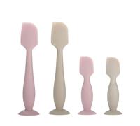 Baby Diaper Cream Spatula Applicator, 4 Pack Baby Butt Paste Spatula Diaper Cream Brush for Newborn Baby, 2 Large and 2 Mini Sizes (Pink, gray)