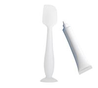 Baby Diaper Cream Spatula - Applicator Butt Pastes Spatula Diaper Cream Brush, Silicone Diaper Rash Cream Brush Baby Brush For Baby - White