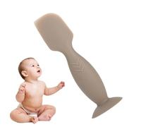 Baby Diaper Cream Spatula, Silicone Nappy Rash Cream Applicator Baby Spatula With Suction Cup Base, Baby Paste Spatula For Babies