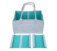 Baby Diaper Organizer Multiple Compartments Mommy Handbag Felt Travel Makeup NEW