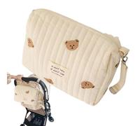 Baby Diaper Organizer - Storage Pouch, Toddler Tote Bag | Stroller Hanging Caddy, Lightweight Portable Case with Zipper Pockets, Nursery Solution Carryall During Walks and Family Outings