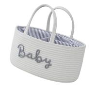 Baby Diaper Storage Basket Cotton Cloth Organizes Modern Baby Storage Solution for Nursery & Travel Multifunctional Bag