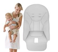 Baby Dining Chair Cover, PU Leather High Chair Cover, Baby Feed High Chairs Pad, Artificial Leather Non-Slip Dining Seat for Most Babys Height Chairs