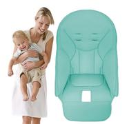 Baby Dining Chair Cover, PU Leather High Chair Cover, Baby Feed High Chairs Pad, Artificial Leather Non-Slip Dining Seat for Most Babys Height Chairs