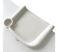 Baby Dining Tray Competible with Inglesina Fast Table Chair Silicone Baby Feeding Tray for Clip-On Fast Table Chair Dishwasher Safe BPA Free Silicone Removable Dining Tray Accessory (Silicone, White)