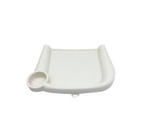 Baby Dining Tray for Inglesina Fast Table Chair Silicone Baby Feeding Tray for Clip- Fast Table Chair Dishwasher White