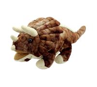 Baby Dino Triceratops puppet Brown dinosaur hand puppet plush puppets dinosaurs