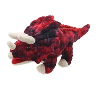 Baby Dino Triceratops puppet RED dinosaur hand puppet plush puppets dinosaurs