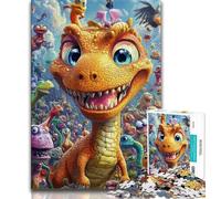 Baby Dinosaur Puzzles for Teenagers 1000 Pieces,Help The Brain Exercise Addictive Toys to Cultivate Patience Great Gift (75x50cm)
