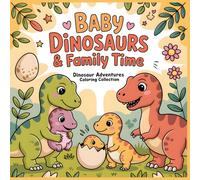 Baby Dinosaurs & Family Time: A Sweet Coloring Book for Kids Ages 4-8 About Dino Families, Love, and Happy Prehistoric Moments (Dinosaur Adventures Coloring Collection)