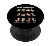 Baby Dinosaurs for Kids Learning Chart Cute Dinosaur Names PopSockets Adhesive PopGrip