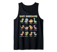 Baby Dinosaurs for Kids Learning Chart Cute Dinosaur Names Tank Top