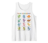Baby Dinosaurs for Kids Learning Chart Cute Dinosaur Names Tank Top