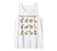 Baby Dinosaurs for Kids Learning Chart Cute Dinosaur Names Tank Top