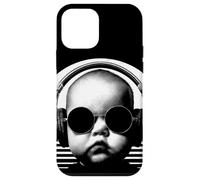 Baby DJ, design, modern, fun, mix and festival, white, retro Case for iPhone 12 mini