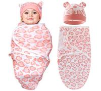 Baby Doll Accessories, 2PCS/Set Cotton Baby Doll Clothes Includes Heart Swaddle Blanket & Hat, DIY Outfits for 17-22 Inch Newborn Clothes