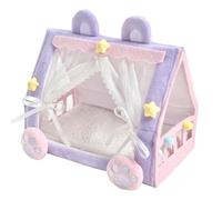 Baby Doll Bed House Tent - Toy Baby Crib for Toddler Play Pretend | Fabric Canopy with Soft Pillow Mattress, Indoor Nursery Furniture Accessory, Mini Playroom Setup for Bedroom Living Room Decorating