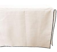 Baby Doll Bedding Drake Linen Look Crib Skirt/Dust Ruffle, Black