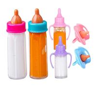 Baby Doll Bottles Set with Pacifiers, Magics Baby Doll Bottles with Disappearing Milk or Juice, Funny Simulation Dolls Accessories for Kids Gift